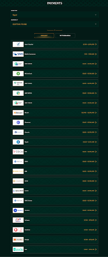 Payment Methods at Egypt 2026 world Cup Betting Sites