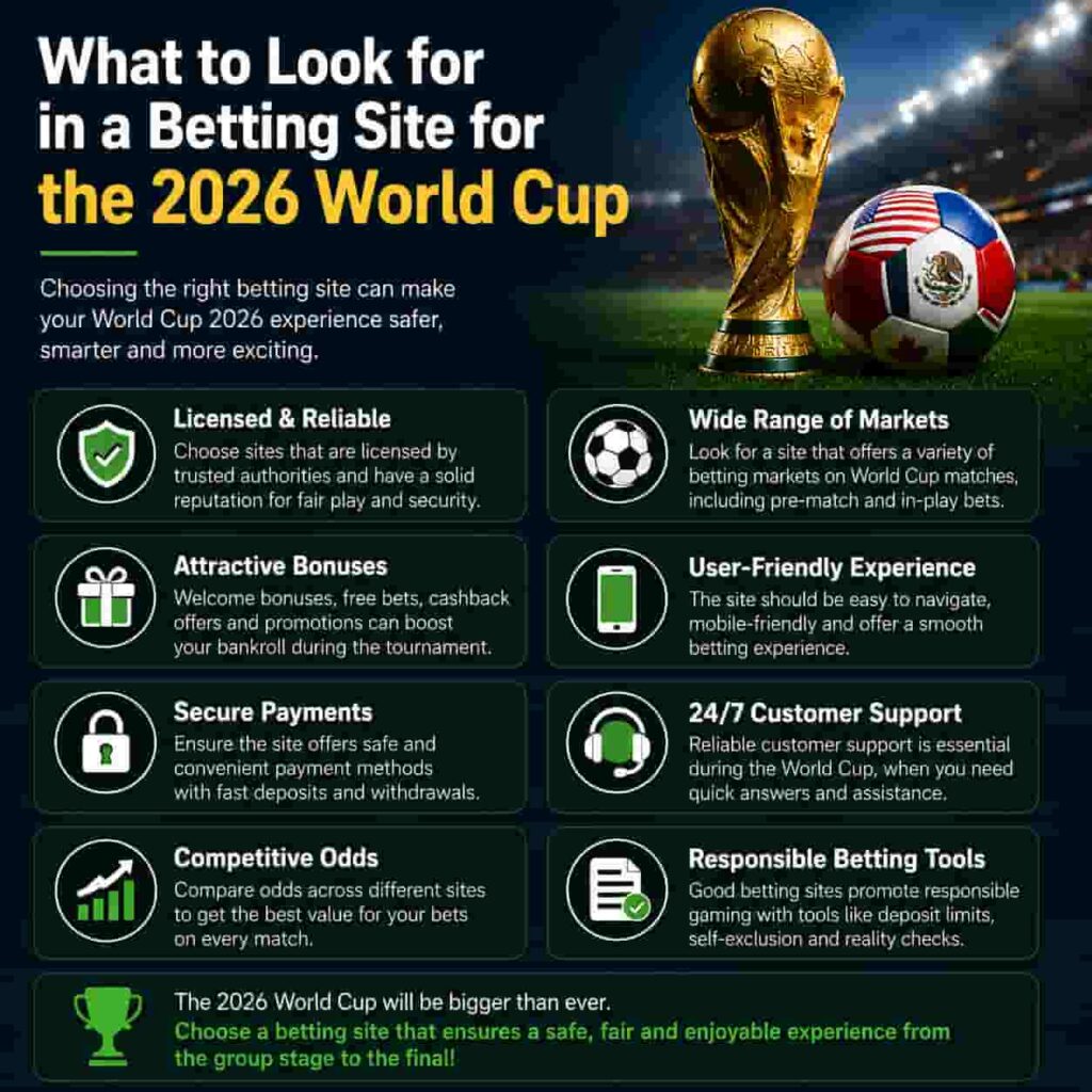 What to Look for in a Betting Site for the 2026 World Cup