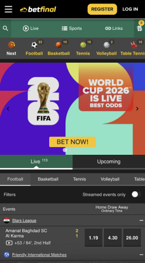 المراهنات على كأس العالم 2026 في تونس: Betfinal